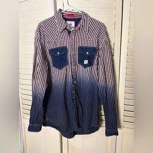 Union Western Ombre Checkered Shirt